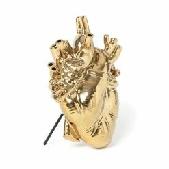 Seletti Vaso In Porcellana Love In Bloom Gold 09921