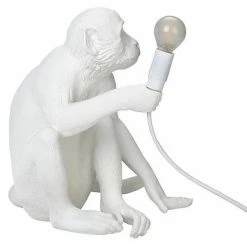 Seletti Sitting Monkey Lamp Light In White