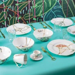 Seletti Piatto Fondo Porcellana Kintsugi Art 09621