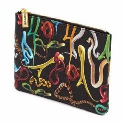 Seletti Snakes Pattern Beauty Case Square Seletti