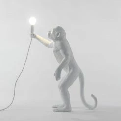 Seletti Monkey Lamp Standing White