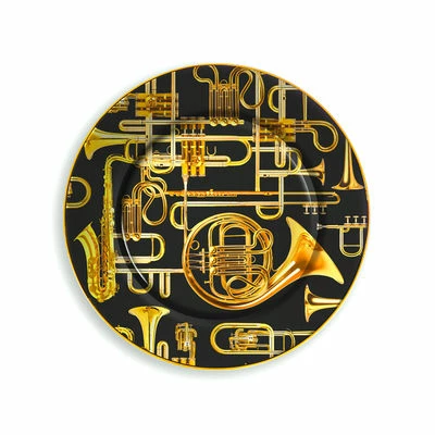 Seletti Piatto Porcellana Toiletpaper Trumpets Art 16913