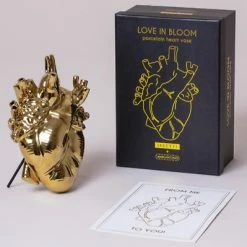 Seletti Vaso In Porcellana Love In Bloom Gold 09921