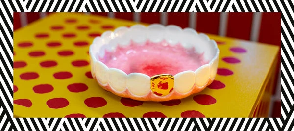 Seletti Posacenere In Dolomite Holy Smokes Blow Diam. Cm. 20 H. 5,5