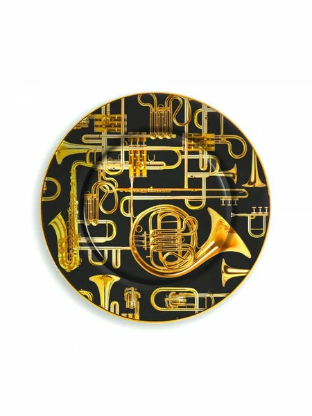 Seletti Piatto Porcellana Toiletpaper Trumpets Art 16913