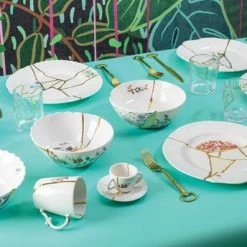 Seletti Piatto Fondo In Porcellana Kintsugi Art 09622