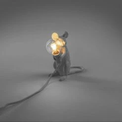 Seletti Mouse Lamp Sitting White Led