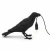 Seletti Bird Lamp Waiting Schwarz