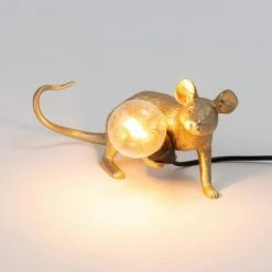 Seletti Lampada Mouse Gold Art 15232