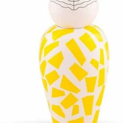 Seletti Vaso In Dolomite Con Coperchio Le Canopie-rosio Diam. 17,5 H. 25.5