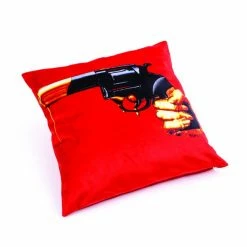 Seletti Cuscino In Poliestere Imbott. Piuma Revolver 50x50