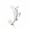 Seletti Lampada In Resina Chameleon Lamp Right Going Down White Art 15091