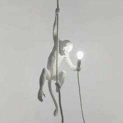 Seletti Seletti Ceiling Monkey Light Lamp In White