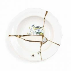 Seletti Piatto Fondo Porcellana Kintsugi Art 09621