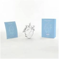 Seletti Love In Bloom Glass Heart Vase