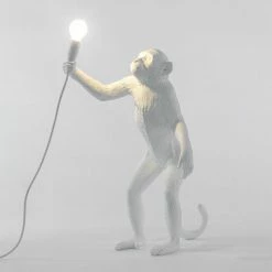 Seletti Standing Monkey Lamp Light In White