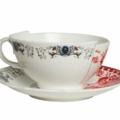 Seletti Tazza Te' Con Piattino In Porcellana Hybrid Zora Art 09744