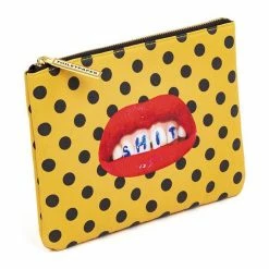 Seletti Coin Purse Pouch Seletti Sh T Polka Dot Pattern