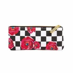 Seletti Pencil Case Seletti Roses Checkered Pattern