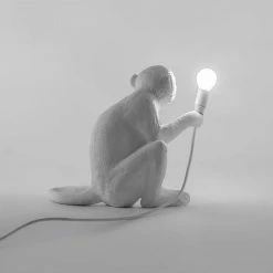 Seletti Lampada Resina Monkey Lamp Seduta Art 14882