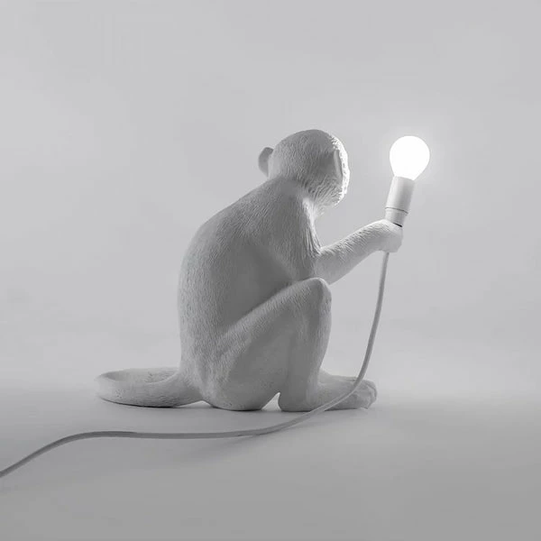 Seletti Lampada Resina Monkey Lamp Seduta Art 14882
