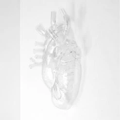 Seletti Love In Bloom Glass Heart Vase