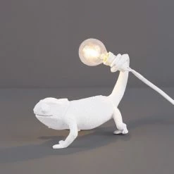 Seletti Lampada In Resina Chameleon Lamp Cm 17x9 H14 White USB Art 15090