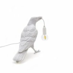 Seletti White Waiting Bird Lamp indoor/outdoor