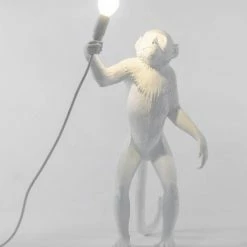 Seletti White Monkey Standing Indoor Version Lamp