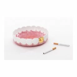 Seletti Posacenere In Dolomite Holy Smokes Blow Diam. Cm. 20 H. 5,5