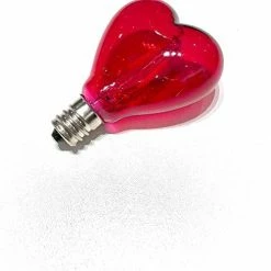 Seletti Mouse Lamp With Heart Bulb Pink & Red