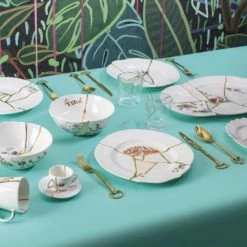 Seletti Piatto Fondo Porcellana Kintsugi Art 09621