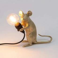 Seletti Lampada Mouse Gold Art 15231