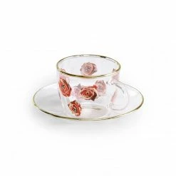 Seletti Toiletpaper Magazine Roses Espresso Cup & Saucer