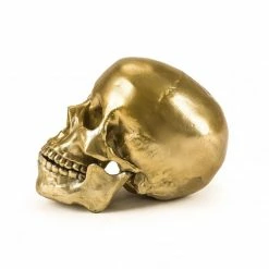 Seletti Aluminum Human Head Skull