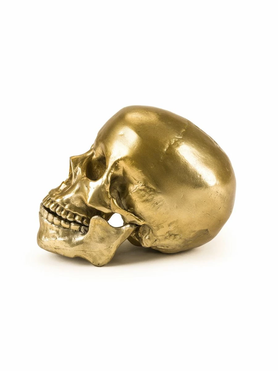 Seletti Aluminum Human Head Skull
