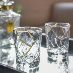 Seletti Kintsugi Glass And Fine Gold Tumbler