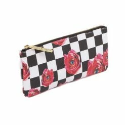 Seletti Pencil Case Seletti Roses Checkered Pattern