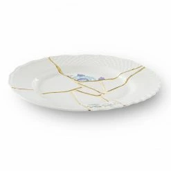 Seletti Kintsugi Dinner Plate Blue