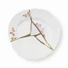 Seletti Kintsugi Dessert Plate with Golden Details