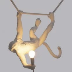 Seletti The Monkey Lamp Swing White