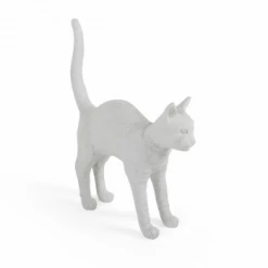 Seletti White Jobby Cat Lamp