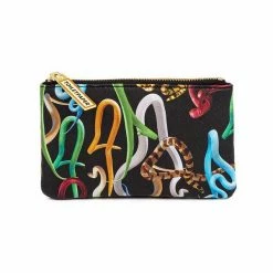 Seletti Multicolor Coin Purse Pouch Seletti Snakes Pattern