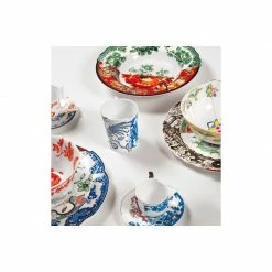 Seletti Medium Blue and Red Porcelain Hybrid Bowl