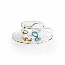 Seletti Toiletpaper Magazine Snakes Espresso Cup & Saucer