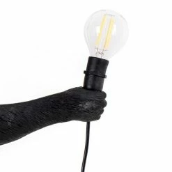 Seletti Gluhbirne Fur Primate Lighting Affenlampe Schwarz Von Seletti