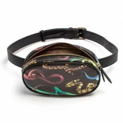 Seletti Marsupio In Pu Toiletpaper Cm 19x12.5x4.5 Con Cintura Snakes