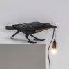 Seletti "lampada In Resina Bird Lamp 33,5x11,5x10,5 Playing Black Art. 14736"