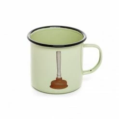 Seletti Toiletpaper Magazine Plunger Enamel Mug