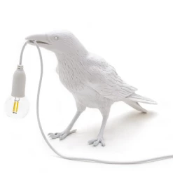 Seletti White Waiting Bird Lamp indoor/outdoor